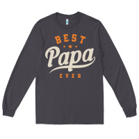 Smoke Mens Best Papa Ever Funny Fathers Day Long Sleeve Tee - linhVisuals