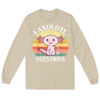 Mushroom i axolotl questions funny axolotl costume for axolotl lovers t shirt Long Sleeve Tee - linhVisuals