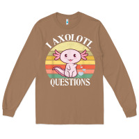 Toasted Coconut i axolotl questions funny axolotl costume for axolotl lovers t shirt Long Sleeve Tee - linhVisuals