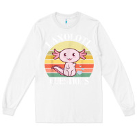 White i axolotl questions funny axolotl costume for axolotl lovers t shirt Long Sleeve Tee - linhVisuals