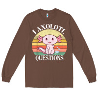 Chestnut i axolotl questions funny axolotl costume for axolotl lovers t shirt Long Sleeve Tee - linhVisuals