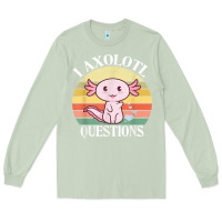 Matcha i axolotl questions funny axolotl costume for axolotl lovers t shirt Long Sleeve Tee - linhVisuals