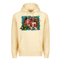 Pina Colada farm life tractor cow pig rooster Premium Hoodie - Artiststas