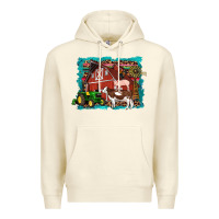 Sandshell farm life tractor cow pig rooster Premium Hoodie - Artiststas