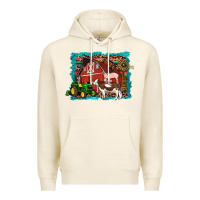 Tofu farm life tractor cow pig rooster Premium Hoodie - Artiststas