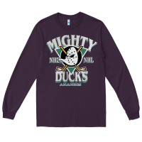 Plum vintage mighty sports ducks Long Sleeve Tee - linhVisuals
