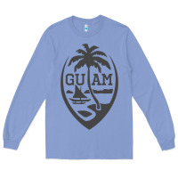 Colony Blue guam seal guam flag usa guamanian chamorro gifts pullover hoodie Long Sleeve Tee - linhVisuals