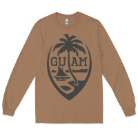 Toasted Coconut guam seal guam flag usa guamanian chamorro gifts pullover hoodie Long Sleeve Tee - linhVisuals