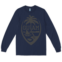 Navy guam seal guam flag usa guamanian chamorro gifts pullover hoodie Long Sleeve Tee - linhVisuals