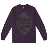 Plum guam seal guam flag usa guamanian chamorro gifts pullover hoodie Long Sleeve Tee - linhVisuals