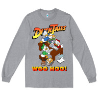 Heather Grey woo hoo duck tales art gift for fans Long Sleeve Tee - linhVisuals