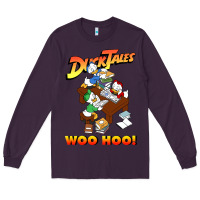 Plum woo hoo duck tales art gift for fans Long Sleeve Tee - linhVisuals