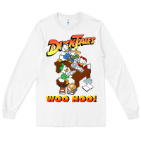 White woo hoo duck tales art gift for fans Long Sleeve Tee - linhVisuals