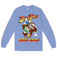 Colony Blue woo hoo duck tales art gift for fans Long Sleeve Tee - linhVisuals
