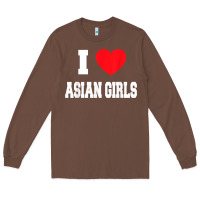 Chestnut i love asian girls t shirt Long Sleeve Tee - linhVisuals