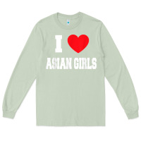 Matcha i love asian girls t shirt Long Sleeve Tee - linhVisuals
