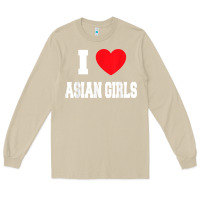 Mushroom i love asian girls t shirt Long Sleeve Tee - linhVisuals