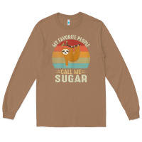 Toasted Coconut womens my favorite people call me sugar cute sloth lover grandma Long Sleeve Tee - linhVisuals