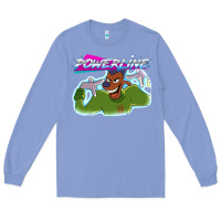 Colony Blue powerline Long Sleeve Tee - linhVisuals