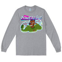 Heather Grey powerline Long Sleeve Tee - linhVisuals