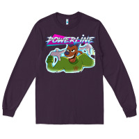 Plum powerline Long Sleeve Tee - linhVisuals