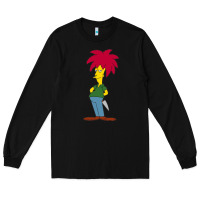 Black simpson Long Sleeve Tee - linhVisuals