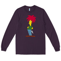 Plum simpson Long Sleeve Tee - linhVisuals