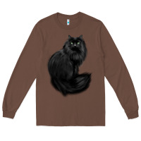 Chestnut black cat Long Sleeve Tee - linhVisuals