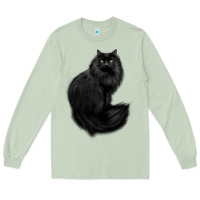 Matcha black cat Long Sleeve Tee - linhVisuals