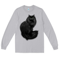Moon Dust black cat Long Sleeve Tee - linhVisuals