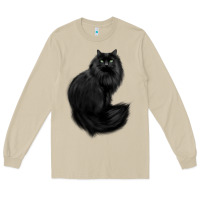 Mushroom black cat Long Sleeve Tee - linhVisuals