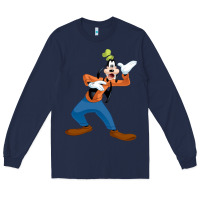Navy goofy Long Sleeve Tee - linhVisuals