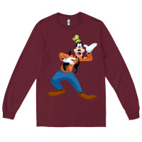 Burgundy goofy Long Sleeve Tee - linhVisuals