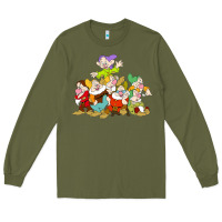 Army Green grumpy dopey dwarf Long Sleeve Tee - linhVisuals