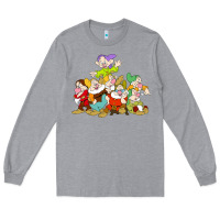 Heather Grey grumpy dopey dwarf Long Sleeve Tee - linhVisuals
