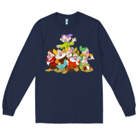 Navy grumpy dopey dwarf Long Sleeve Tee - linhVisuals