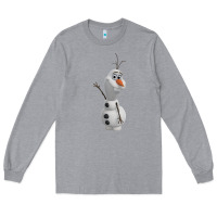 Heather Grey olaf Long Sleeve Tee - linhVisuals