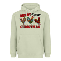 Matcha Merry Cluckin' Christmas Heavyweight Hoodie - RanaPortraitStore