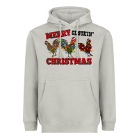 Moon Dust Merry Cluckin' Christmas Heavyweight Hoodie - RanaPortraitStore