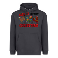 Smoke Merry Cluckin' Christmas Heavyweight Hoodie - RanaPortraitStore