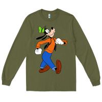 Army Green goofy Long Sleeve Tee - linhVisuals