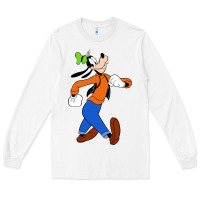 White goofy Long Sleeve Tee - linhVisuals