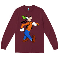 Burgundy goofy Long Sleeve Tee - linhVisuals