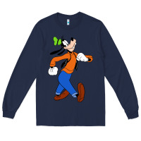 Navy goofy Long Sleeve Tee - linhVisuals