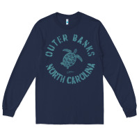 Navy jcombs outer banks, nc, sea turtle hoodie Long Sleeve Tee - linhVisuals