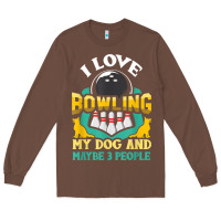 Chestnut bowling shirt funny dog lover quote bowler gift t shirt Long Sleeve Tee - linhVisuals