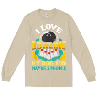 Mushroom bowling shirt funny dog lover quote bowler gift t shirt Long Sleeve Tee - linhVisuals