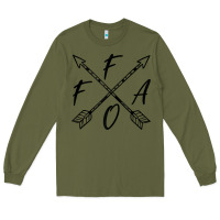 Army Green fafo f around and find out funny vintage sarcastic boho chic tank top Long Sleeve Tee - linhVisuals