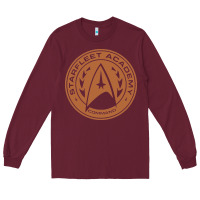 Burgundy star fleet academy dropout stars trekie trek geek Long Sleeve Tee - linhVisuals