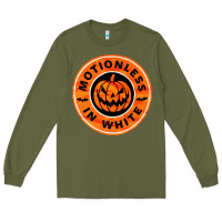 Army Green motionless in white hellowen Long Sleeve Tee - linhVisuals